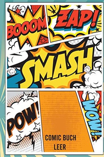 Comic Buch Leer: Zum Selber Zeichnen Geschenk Für Kinder Und Comicfans