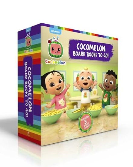Cocomelon Board Books to Go! (Boxed Set): Pasta Party!; I Like My Name; Let's Meet the Doctor!