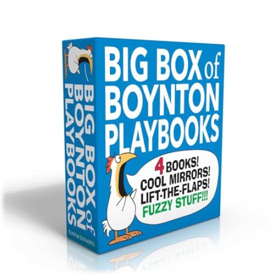 Big Box of Boynton Playbooks (Boxed Set): Dinosaur's Binkit; Hey! Look at You!; Fuzzy Fuzzy Fuzzy!; Hey! What's That?