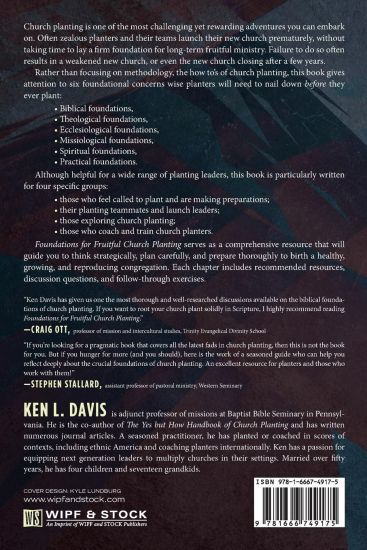 Foundations for Fruitful Church Planting