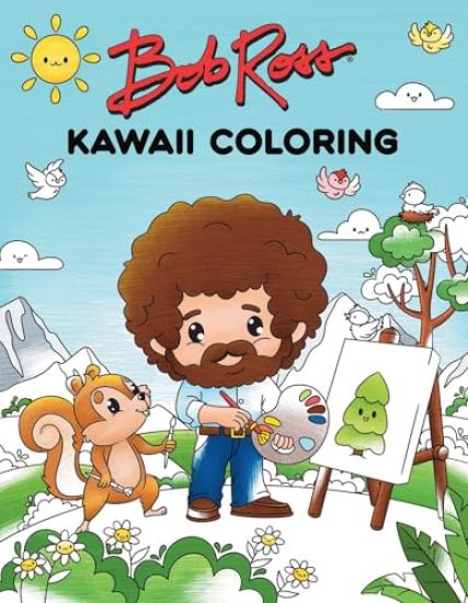 Bob Ross Kawaii Coloring