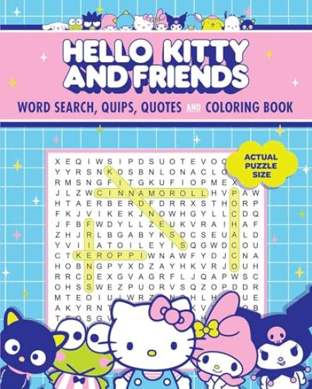 Hello Kitty and Friends Word Search, Quips, Quotes, and Coloring Book