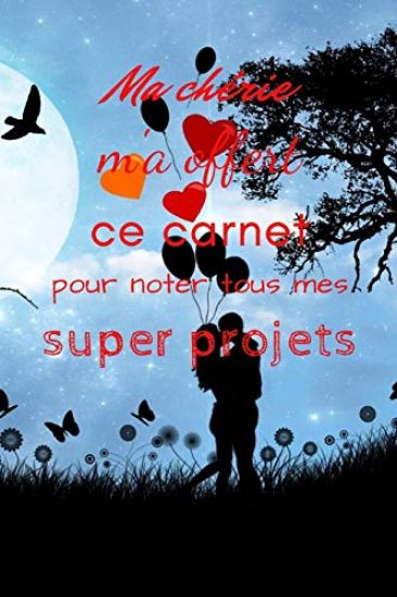 Ma chérie m'a offert ce carnet pour noter tous mes super projets