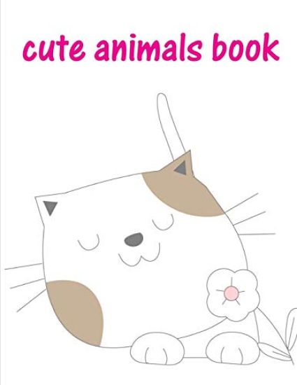 Cute Animals Book: coloring books for boys and girls with cute animals, relaxing colouring Pages