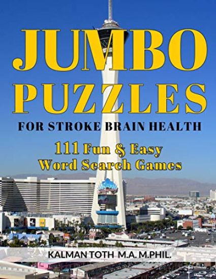Jumbo Puzzles for Stroke Brain Health: 111 Fun & Easy Word Search Games