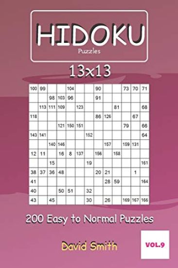 Hidoku Puzzles - 200 Easy to Normal Puzzles 13x13 vol.9