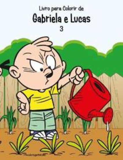 Livro para Colorir de Gabriela e Lucas 3