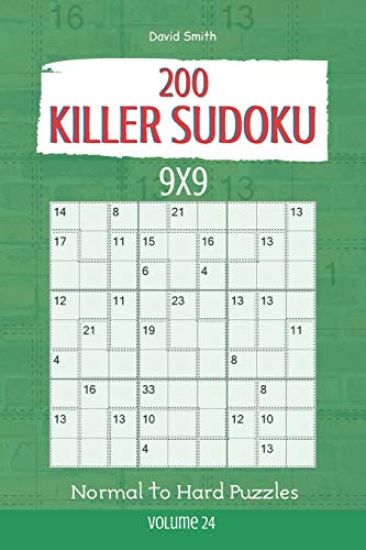 Killer Sudoku - 200 Normal to Hard Puzzles 9x9 vol.24
