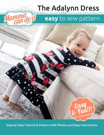 The Adalynn Dress Pattern: Nb-24 months