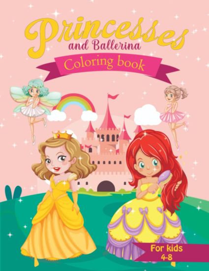 Coloring Book for Kids Princesses and Ballerina
