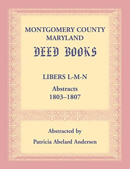 Montgomery County, Maryland Deed Books