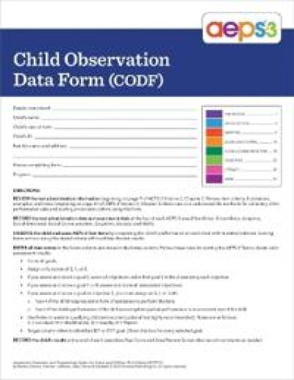 Assessment, Evaluation, and Programming System for Infants and Children (AEPS®-3)