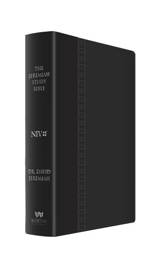 The Jeremiah Study Bible, NIV (Large Print, Black W/ Burnished Edges) Leatherluxe W/Thumb Index: What It Says. What It Means. What It Means for You.
