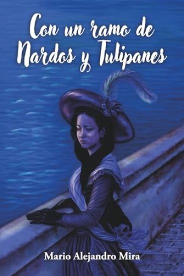 Con un ramo de Nardos y Tulipanes