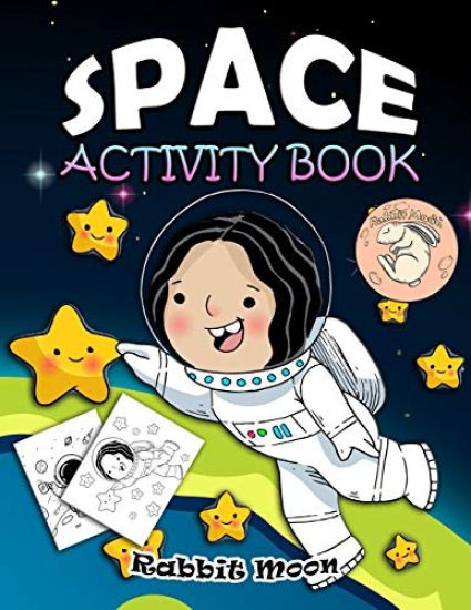 Space Activity Book: for Kids Ages 4-8: A Fun Kid Workbook Game For Learning, Solar System Coloring, Mazes, Word Search and More!