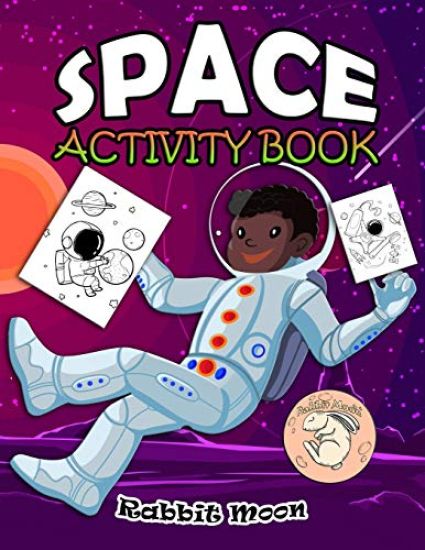 Space Activity Book: for Kids Ages 4-8: A Fun Kid Workbook Game For Learning, Solar System Coloring, Mazes, Word Search and More!
