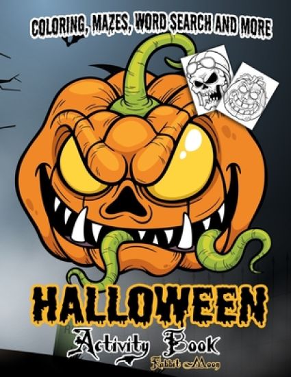 Halloween Activity book: A Fun Kid Workbook Game For Learning, Coloring, Mazes, Word Search and More !