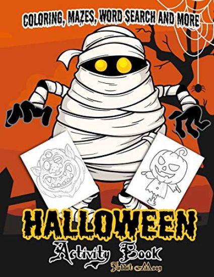 Halloween Activity book: A Fun Kid Workbook Game For Learning, Coloring, Mazes, Word Search and More !