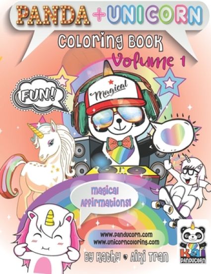 Panda & Unicorn Coloring Book: Volume 1