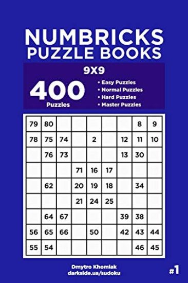 Numbricks Puzzle Books - 400 Easy to Master Puzzles 9x9 (Volume 1)