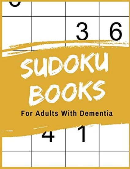 Sudoku Books For Adults With Dementia: 50 Puzzle Pages with Solutions - Paperback - Made In USA - Size 8.5x11