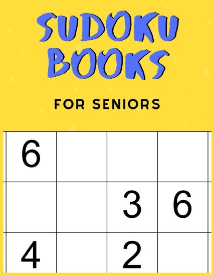 Sudoku Books For Seniors: For Seniors with Dementia - 50 Puzzles - Paperback - Made In USA - Size 8.5x11