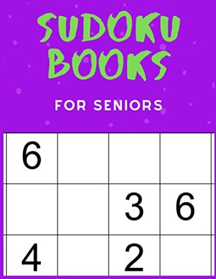Sudoku Books For Seniors: For Kids Age 8-12 - 50 Puzzles - Paperback - Made In USA - Size 8.5x11