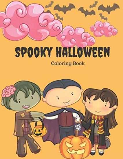 Spooky Halloween Coloring Book: A coloring book for kids age 4-12