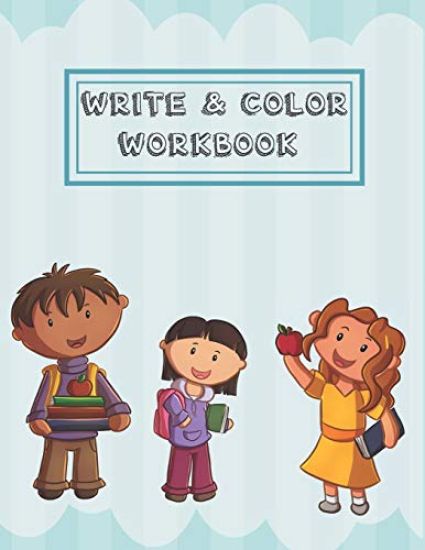 Write & Color Workbook: A handwriting and coloring book for kids learning letters and handwriting.