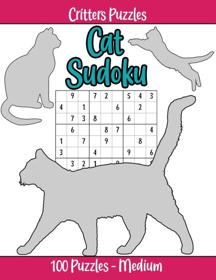 Medium Cat Sudoku: Medium difficulty level for cat and Sudoku lovers