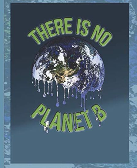 There is no Planet B: melting earth and tiny polar bear climate change design