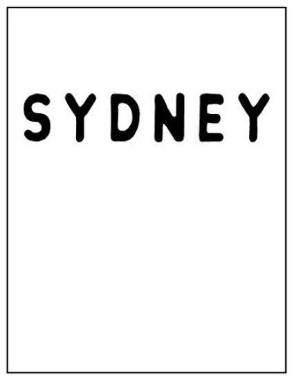 Sydney: Black and white Decorative Book - Perfect for Coffee Tables, End Tables, Bookshelves, Interior Design & Home Staging A