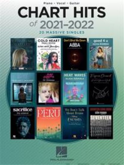 CHART HITS OF 20212022 PIANO VOCALGUI