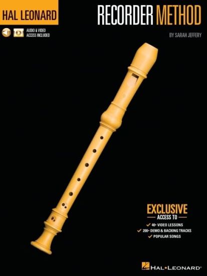 Hal Leonard Recorder Method by Sarah Jeffery - Book with 200+ Audio Demo & Backing Tracks & 40+ Video Lessons Included