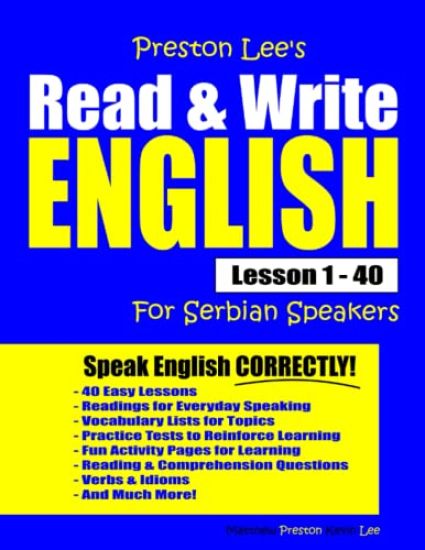 Preston Lee's Read & Write English Lesson 1 - 40 For Serbian Speakers