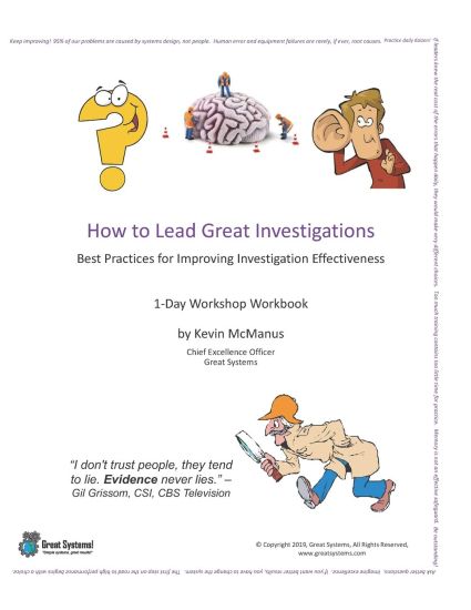How to Lead Great Investigations