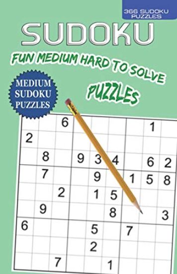 366 Fun And Medium Hard to Solve SUDOKU Puzzles: Suitable for the vision impaired, medium hard one puzzle per day puzzle book by deVen for 2020 with p