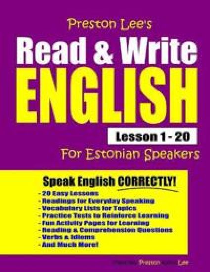 Preston Lee's Read & Write English Lesson 1 - 20 For Estonian Speakers