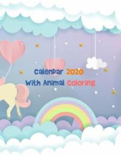 Calendar 2020 With Animal Coloring