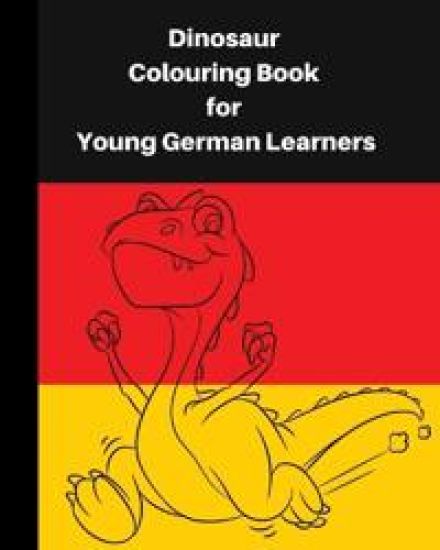 Dinosaur Colouring Book for Young German learners