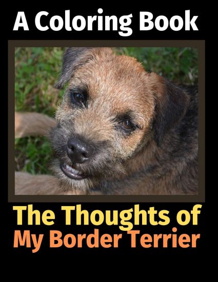The Thoughts of My Border Terrier: A Coloring Book