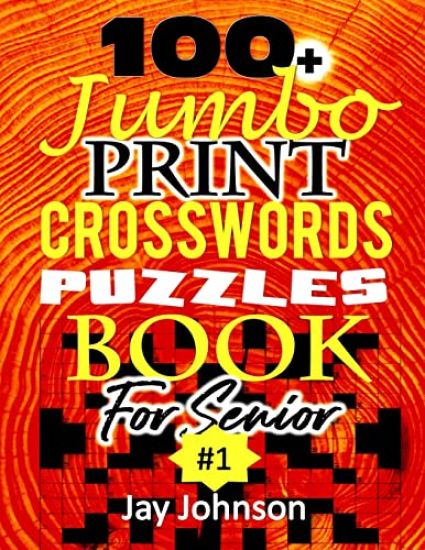 100+ Jumbo CROSSWORD Puzzle Book For Seniors