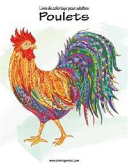 Livre de coloriage pour adultes Poulets 1