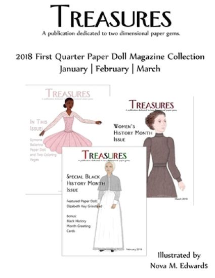 Treasures 2018 1st Qtr Paper Doll Magazine Collection: January-February-March