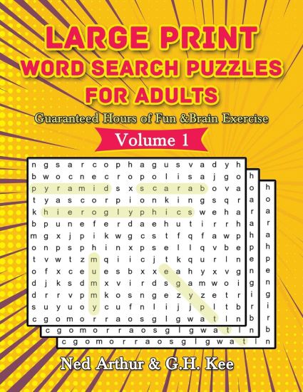 Large Print Word Search Puzzles for Adults: Guaranteed Hours of Fun & Brain Exercise