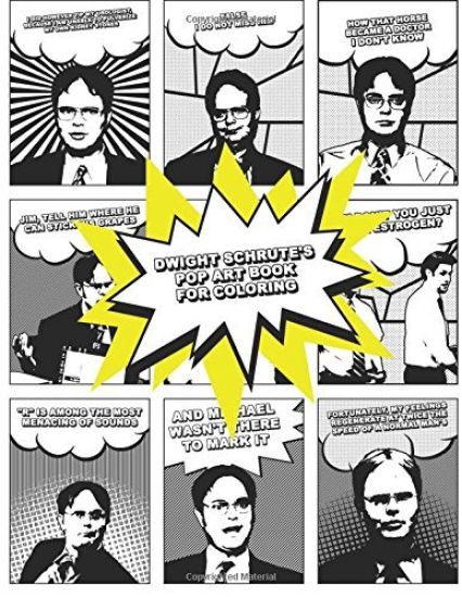 Dwight Schrute's Pop Art Book for Coloring