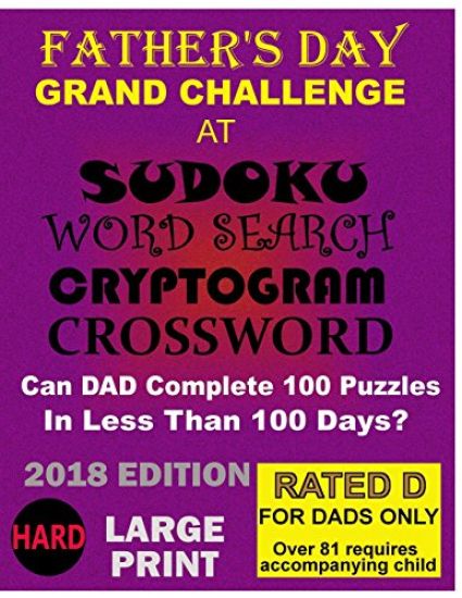 Father's Day Grand Challenge at Sudoku, Word Search, Cyptogram, Crossword: Can Dad Complete 100 pozzles in Less Than 100 Days?