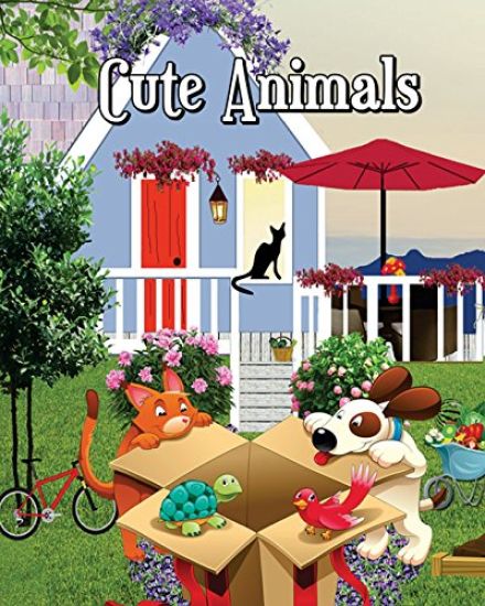 Cute Animals: Fun Dogs & Cats to Color for Early Childhood Learning, Preschool! (100 Pages)