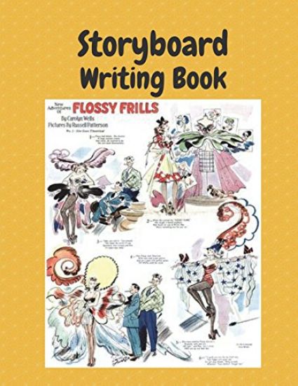 Storyboard Writing Book: 8.5x11 100 Pages Classic Flossy Frills Comic Book Story Board Writing Book