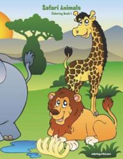 Safari Animals Coloring Book 1